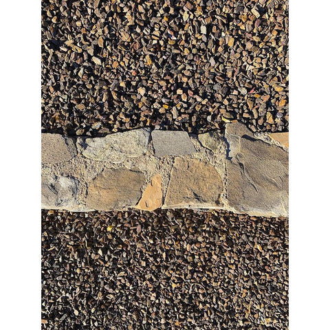 Rock Stripe III White Modern Wood Framed Art Print by Grayscale