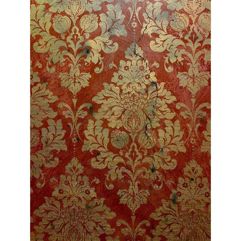 Pretty Pattern III Gold Ornate Wood Framed Art Print with Double Matting by Grayscale