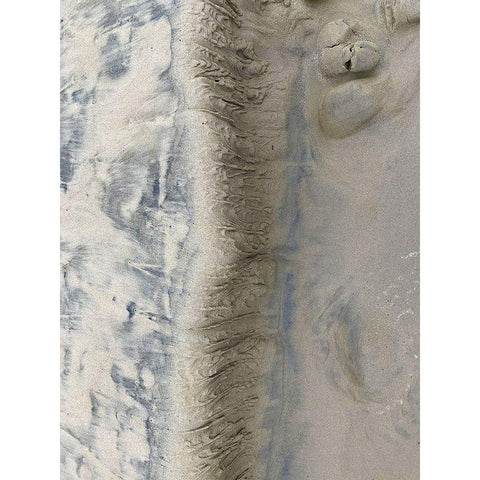 Sand Stripe II Black Modern Wood Framed Art Print with Double Matting by Grayscale