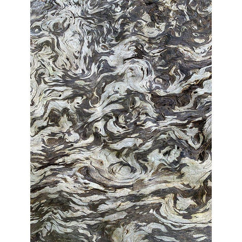 The Scream VI White Modern Wood Framed Art Print by Grayscale