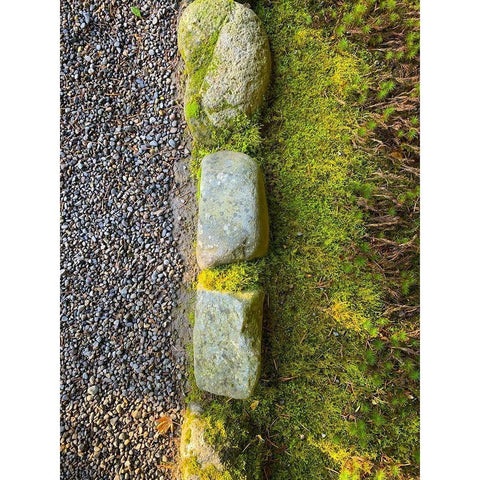 Rock Stripe VI White Modern Wood Framed Art Print by Grayscale