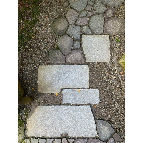 Stone Stripe II White Modern Wood Framed Art Print by Grayscale