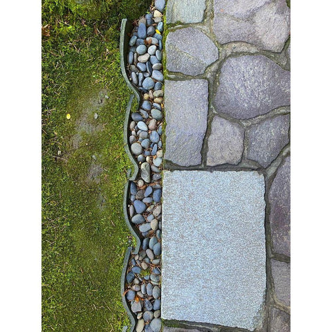 Stone Stripe III White Modern Wood Framed Art Print by Grayscale