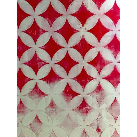 Diamonds II White Modern Wood Framed Art Print by Grayscale