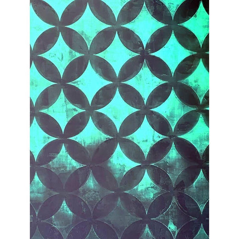 Diamonds V Black Modern Wood Framed Art Print with Double Matting by Grayscale