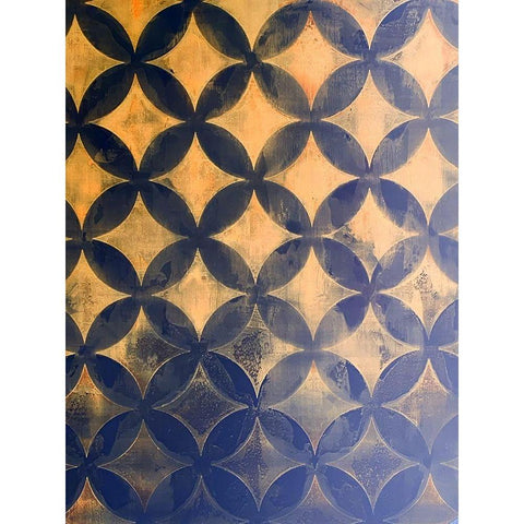 Diamonds VI Gold Ornate Wood Framed Art Print with Double Matting by Grayscale
