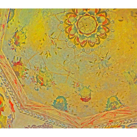 Mission Ceiling I Gold Ornate Wood Framed Art Print with Double Matting by Popcorn
