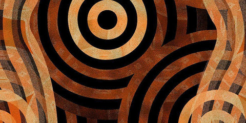 Direction 4 Black Ornate Wood Framed Art Print with Double Matting by Tenoever, William