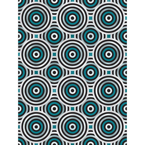 Shields 10 Black Modern Wood Framed Art Print with Double Matting by Tenoever, William