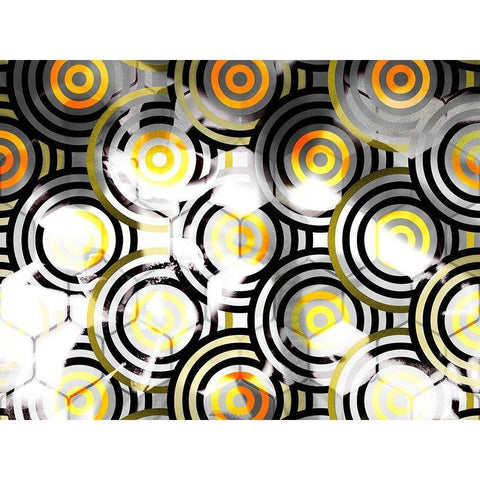 Honeycomb 9 White Modern Wood Framed Art Print by Tenoever, William