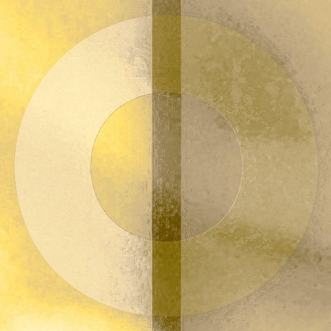 Gong White Modern Wood Framed Art Print with Double Matting by Tenoever, William