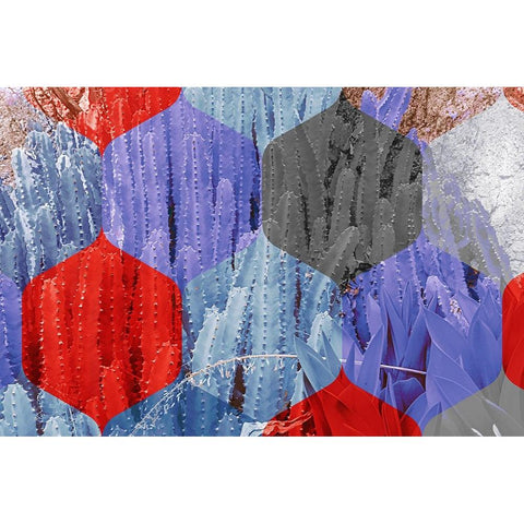 Hexaflora3 White Modern Wood Framed Art Print by Tenoever, William