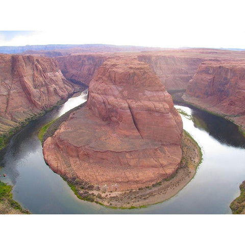 Horseshoe Bend Black Modern Wood Framed Art Print by Popcorn
