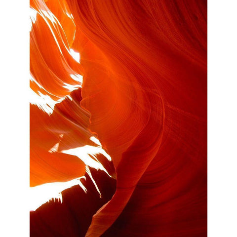 Antelope Canyon III White Modern Wood Framed Art Print by Popcorn