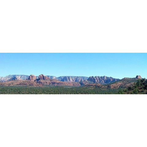 Sedona I White Modern Wood Framed Art Print by Popcorn