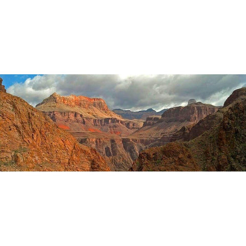 Grand Canyon 12 White Modern Wood Framed Art Print by Popcorn