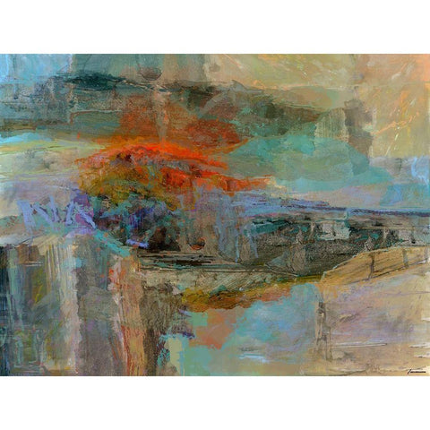 Emergence III Gold Ornate Wood Framed Art Print with Double Matting by Tienhaara, Michael