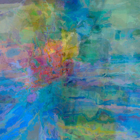 Geometric III Gold Ornate Wood Framed Art Print with Double Matting by Tienhaara, Michael