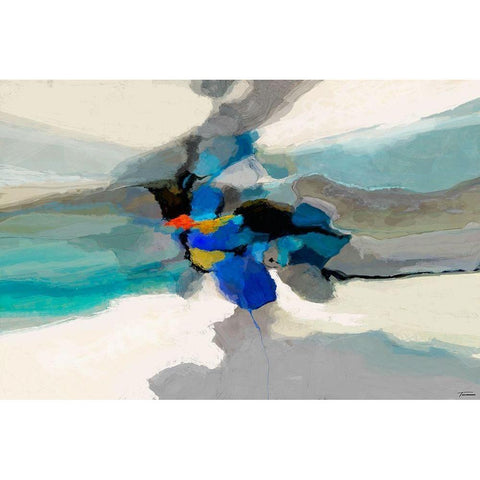 Cumulus I Black Modern Wood Framed Art Print with Double Matting by Tienhaara, Michael