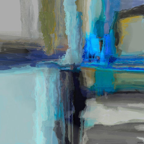 Dynasty III White Modern Wood Framed Art Print by Tienhaara, Michael