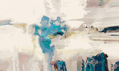 Melody I White Modern Wood Framed Art Print with Double Matting by Tienhaara, Michael