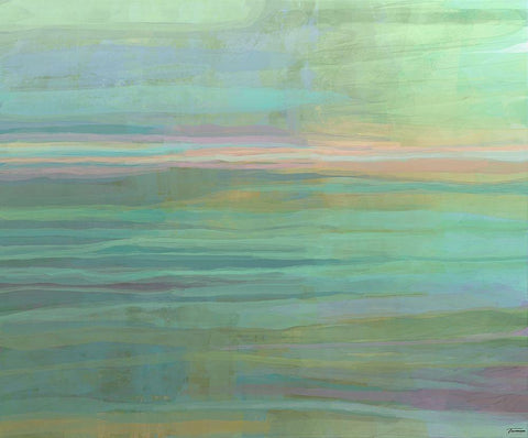 Passive II White Modern Wood Framed Art Print with Double Matting by Tienhaara, Michael