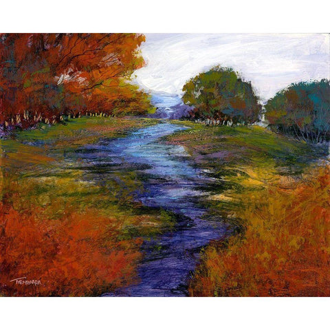 Tranquil Dreams III Gold Ornate Wood Framed Art Print with Double Matting by Tienhaara, Michael