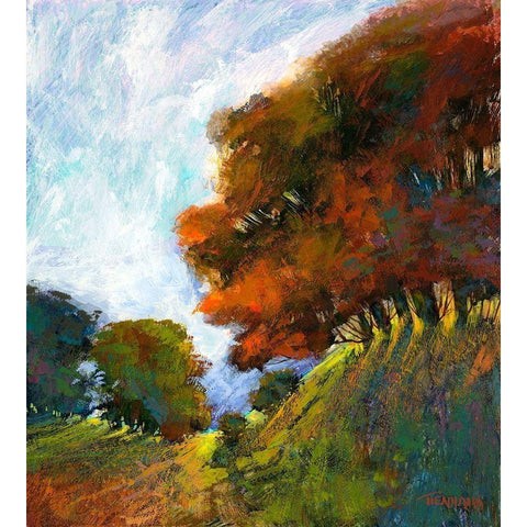 Falls Romance IV Gold Ornate Wood Framed Art Print with Double Matting by Tienhaara, Michael