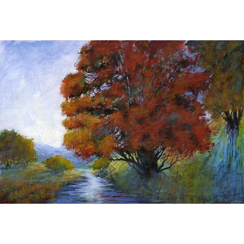 Faraway Brook I Gold Ornate Wood Framed Art Print with Double Matting by Tienhaara, Michael