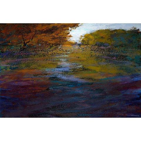Serene Journey II Gold Ornate Wood Framed Art Print with Double Matting by Tienhaara, Michael