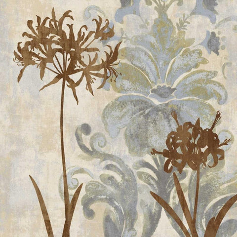 Floral Oasis II Gold Ornate Wood Framed Art Print with Double Matting by Lange, Erin