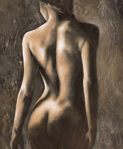Femminilita I White Modern Wood Framed Art Print with Double Matting by Mariani, Giorgio