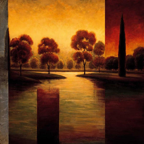 The Break of Dawn II Gold Ornate Wood Framed Art Print with Double Matting by Williams, Gregory
