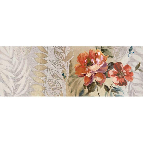 Florilege I Gold Ornate Wood Framed Art Print with Double Matting by Simon, Helene