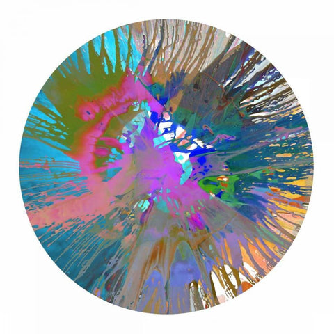 Circular Motion V Gold Ornate Wood Framed Art Print with Double Matting by Evans, Josh