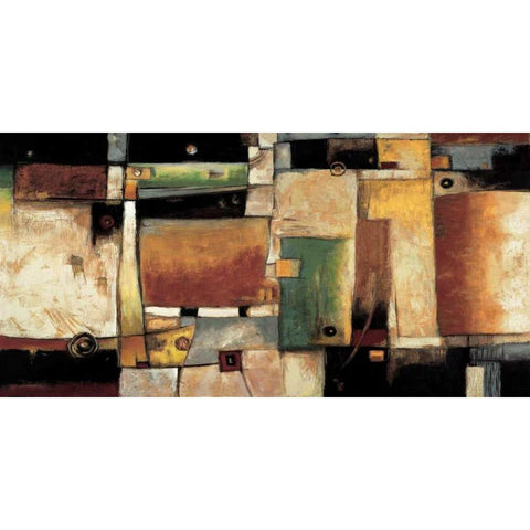 Strata Gold Ornate Wood Framed Art Print with Double Matting by Parsons, Jonathan