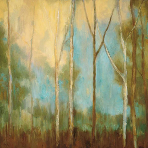 Bare Trees II Gold Ornate Wood Framed Art Print with Double Matting by Mitchell, Kristi