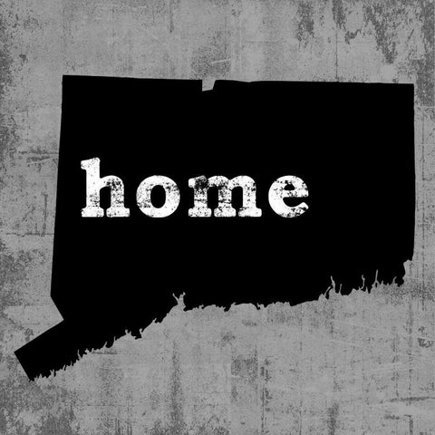 Connecticut  Black Modern Wood Framed Art Print by Wilson, Luke