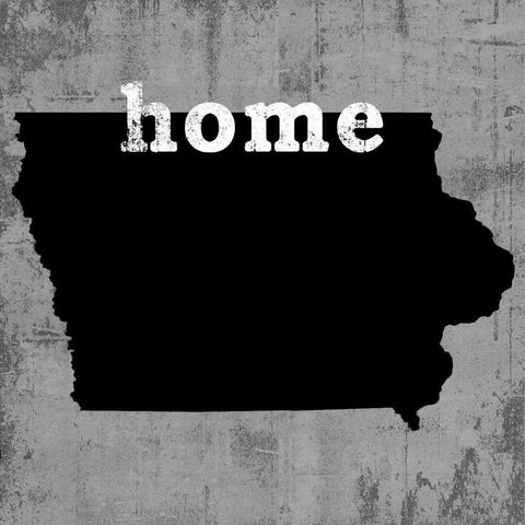 Iowa  Black Modern Wood Framed Art Print by Wilson, Luke