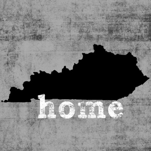 Kentucky  Black Modern Wood Framed Art Print with Double Matting by Wilson, Luke