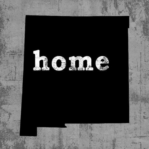 New Mexico  White Modern Wood Framed Art Print with Double Matting by Wilson, Luke