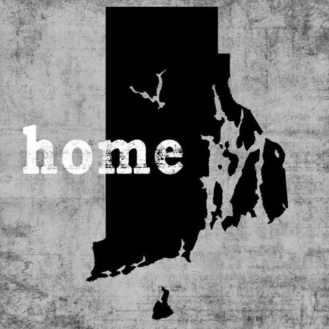 Rhode Island  White Modern Wood Framed Art Print by Wilson, Luke