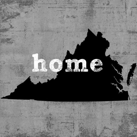 Virginia  White Modern Wood Framed Art Print by Wilson, Luke