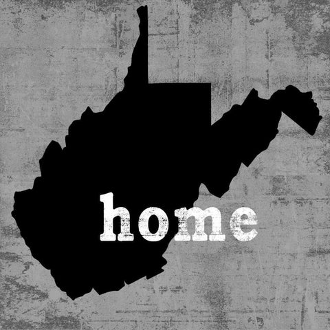 West Virginia  Black Modern Wood Framed Art Print by Wilson, Luke