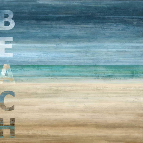 Beach Gold Ornate Wood Framed Art Print with Double Matting by Wilson, Luke