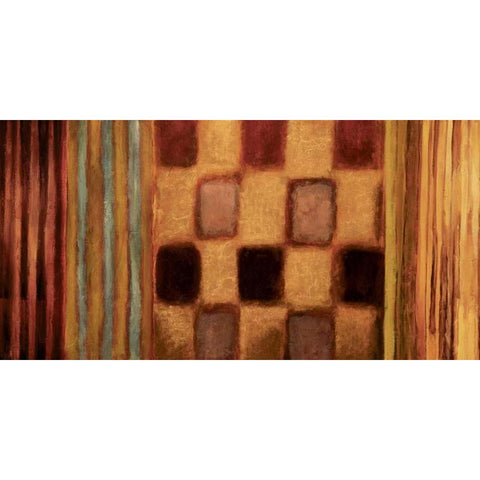 Afterglow Gold Ornate Wood Framed Art Print with Double Matting by Hansen, Max