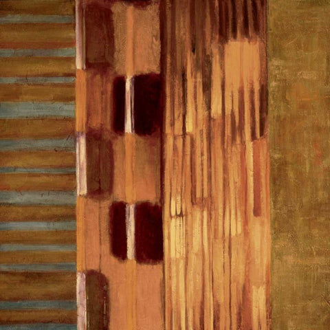 Juxtapose I Gold Ornate Wood Framed Art Print with Double Matting by Hansen, Max