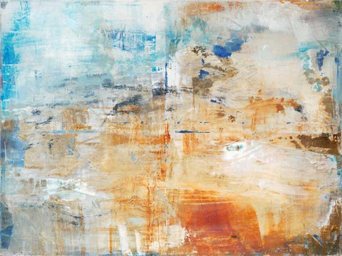 Cloud Burst White Modern Wood Framed Art Print with Double Matting by Oppenheimer, Michelle