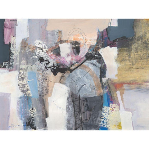 è ok Black Modern Wood Framed Art Print with Double Matting by Piovan, Maurizio