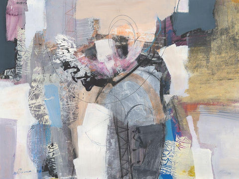 è ok White Modern Wood Framed Art Print with Double Matting by Piovan, Maurizio